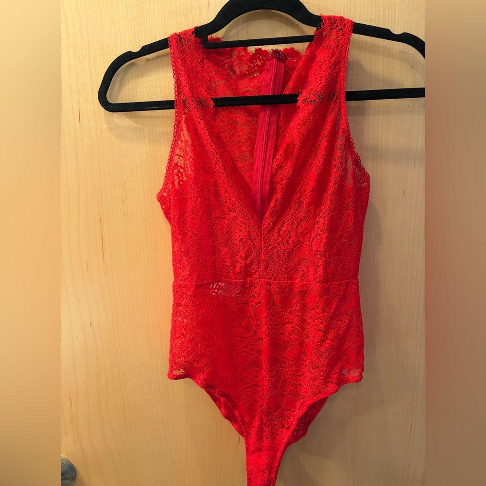 House of CB Scarlet Lace Bodysuit